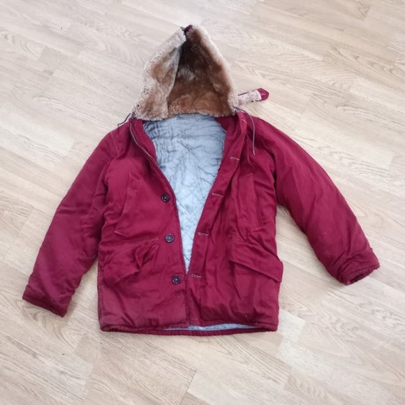 Vintage 1960's Land N Lakes Sportswear Red Men's Jacket - Picture 1 of 9